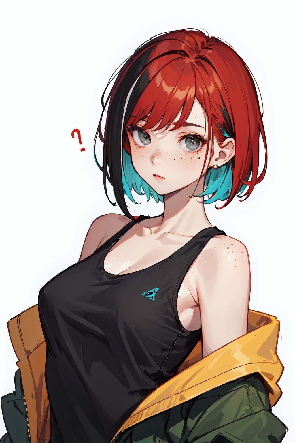),  toned,  1girl with a short bob cut hair on Tensor.Art