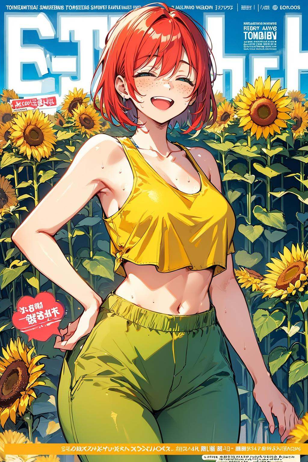 tomboy,  1girl,  with a short bob cut hair on Tensor.Art