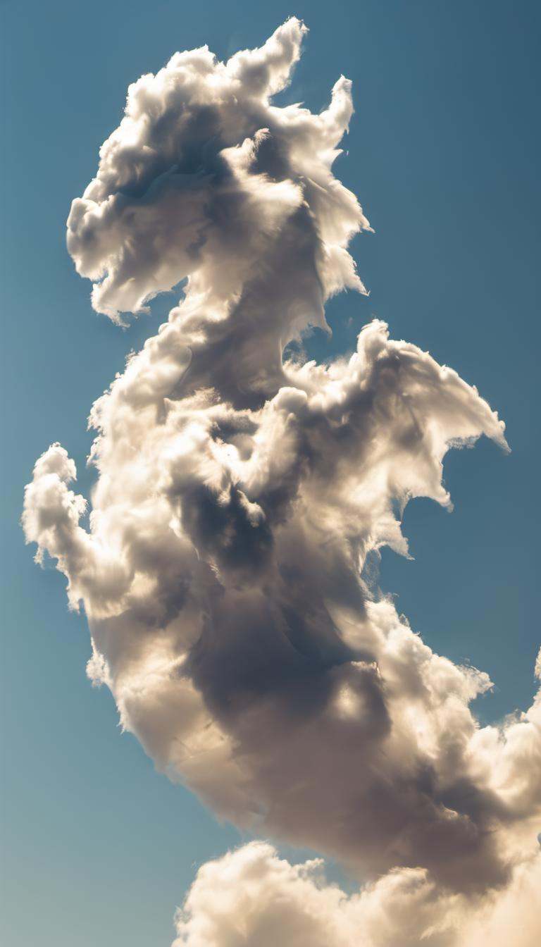 a cloud that looks like a dragon on Tensor.Art