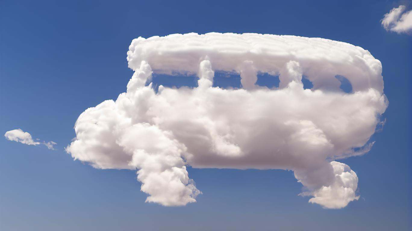 a cloud that looks like a buss on Tensor.Art