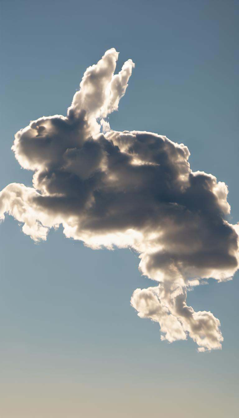 a cloud that looks like a hare jumping on Tensor.Art