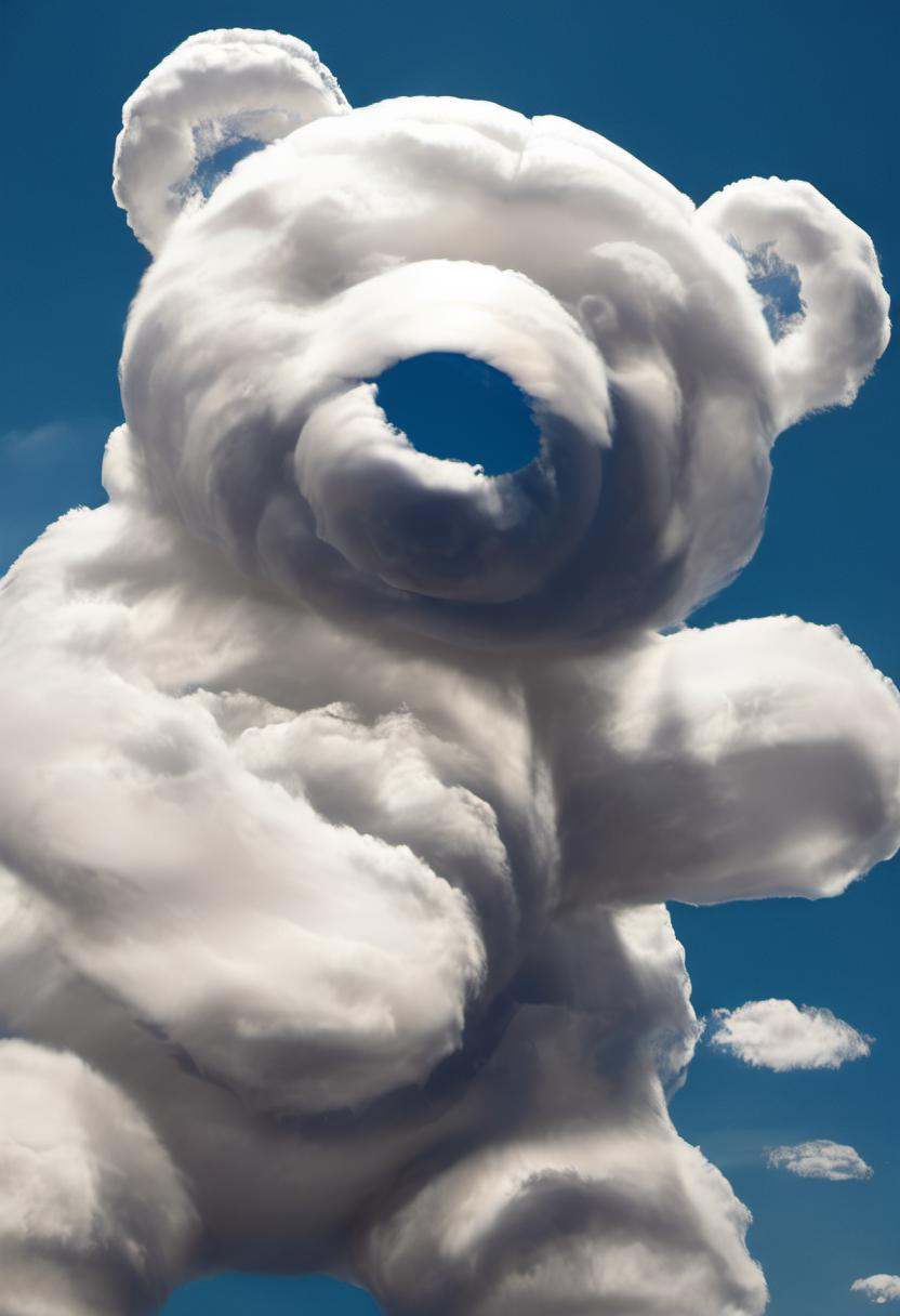 a photo of a cloud that looks like a teddy bear on Tensor.Art