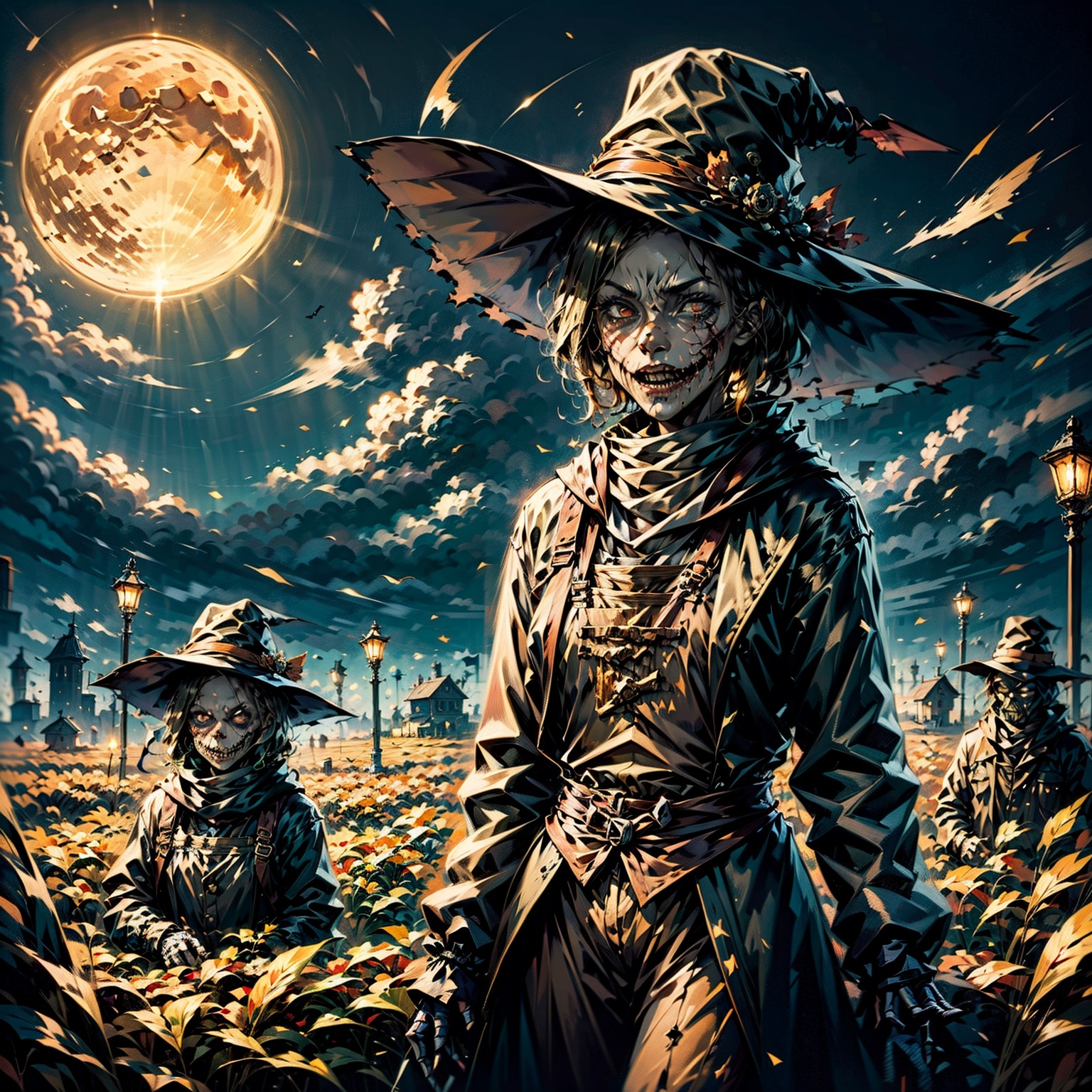 a scarecrow,horror