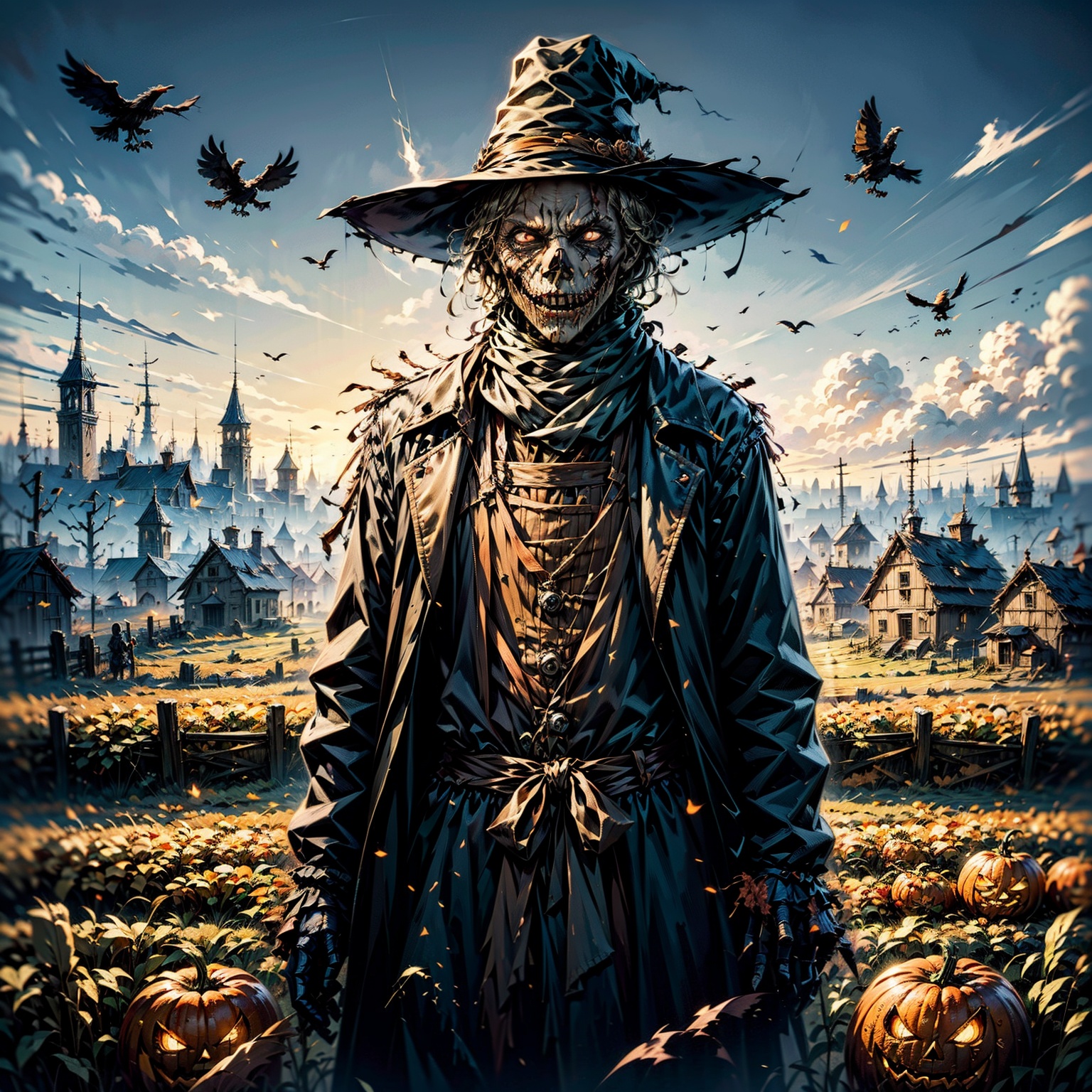 a scarecrow,horror