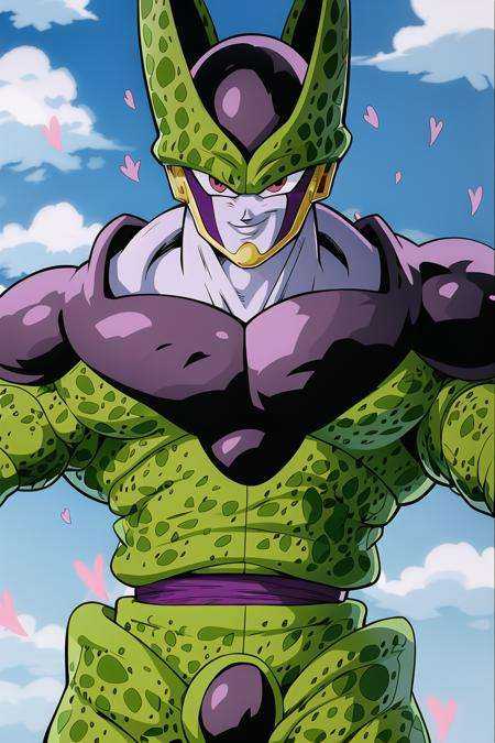 1boy, perfect_cell, masterpiece, grin, <lora:Cell:1>