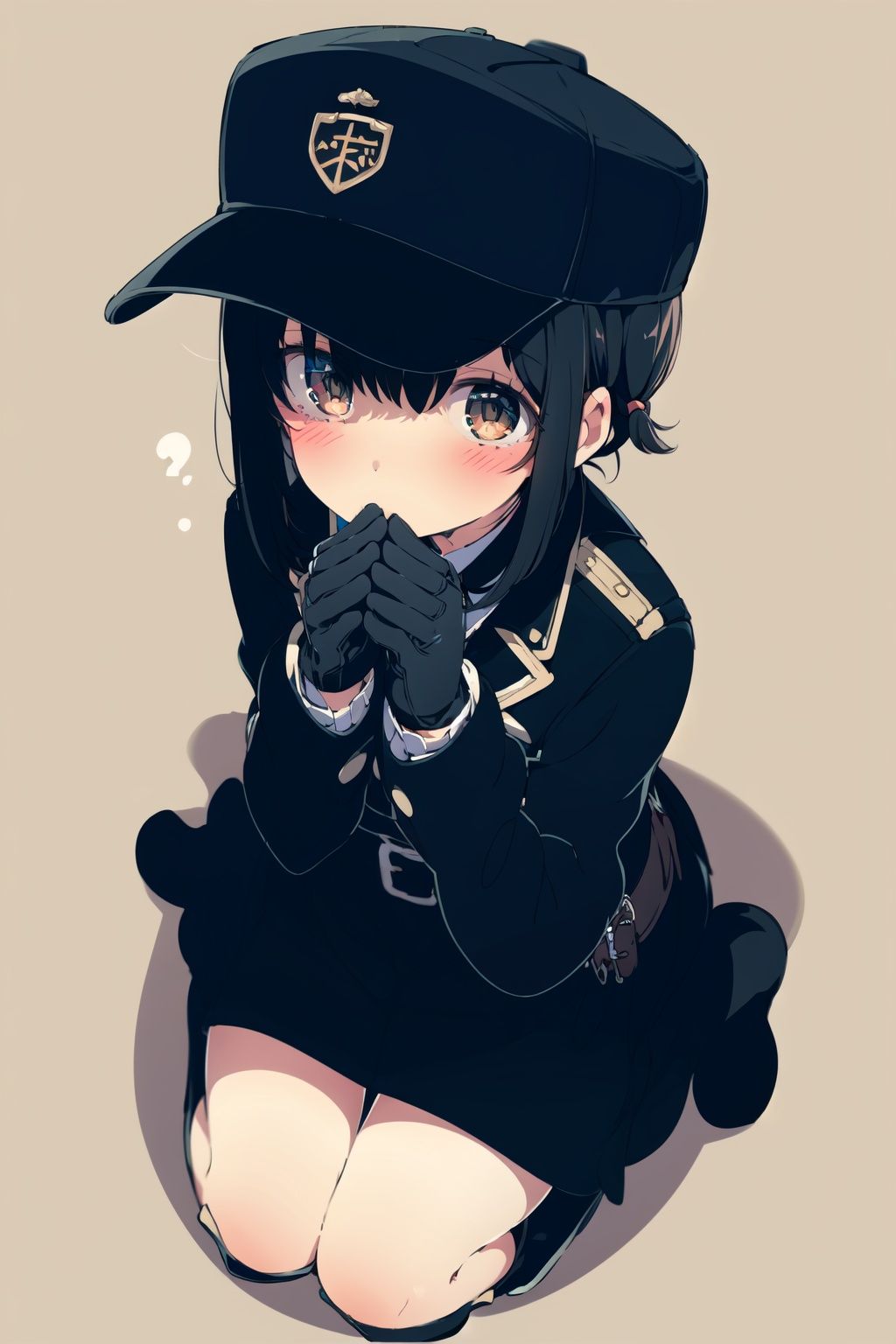 1girl,  solo,  military uniform on Tensor.Art