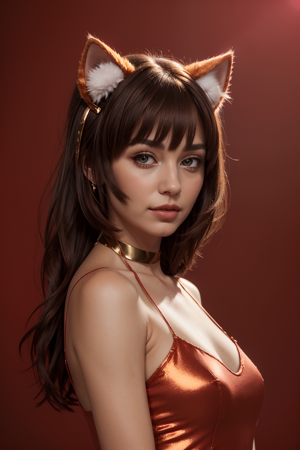 1girl,  cat ears,  fluff on Tensor.Art
