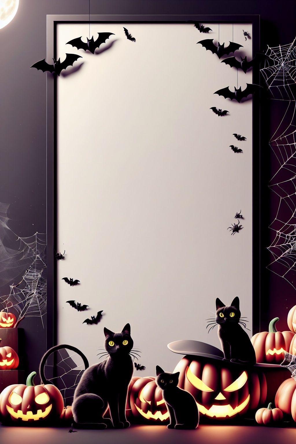 bare tree, bat, ghost, ghost costume, halloween, jack-o'-lantern, moon, pumpkin, spider web, witch hat, candy, spider, tree, castle, bat wings, full moon, hat, emoji, demon tail, whiteboard, lantern, wings, black cat, house, night, demon horns, skeleton, gate, cape, food, head wings, scythe, branch, mini witch hat, candle, lamppost, black wings, church, tower