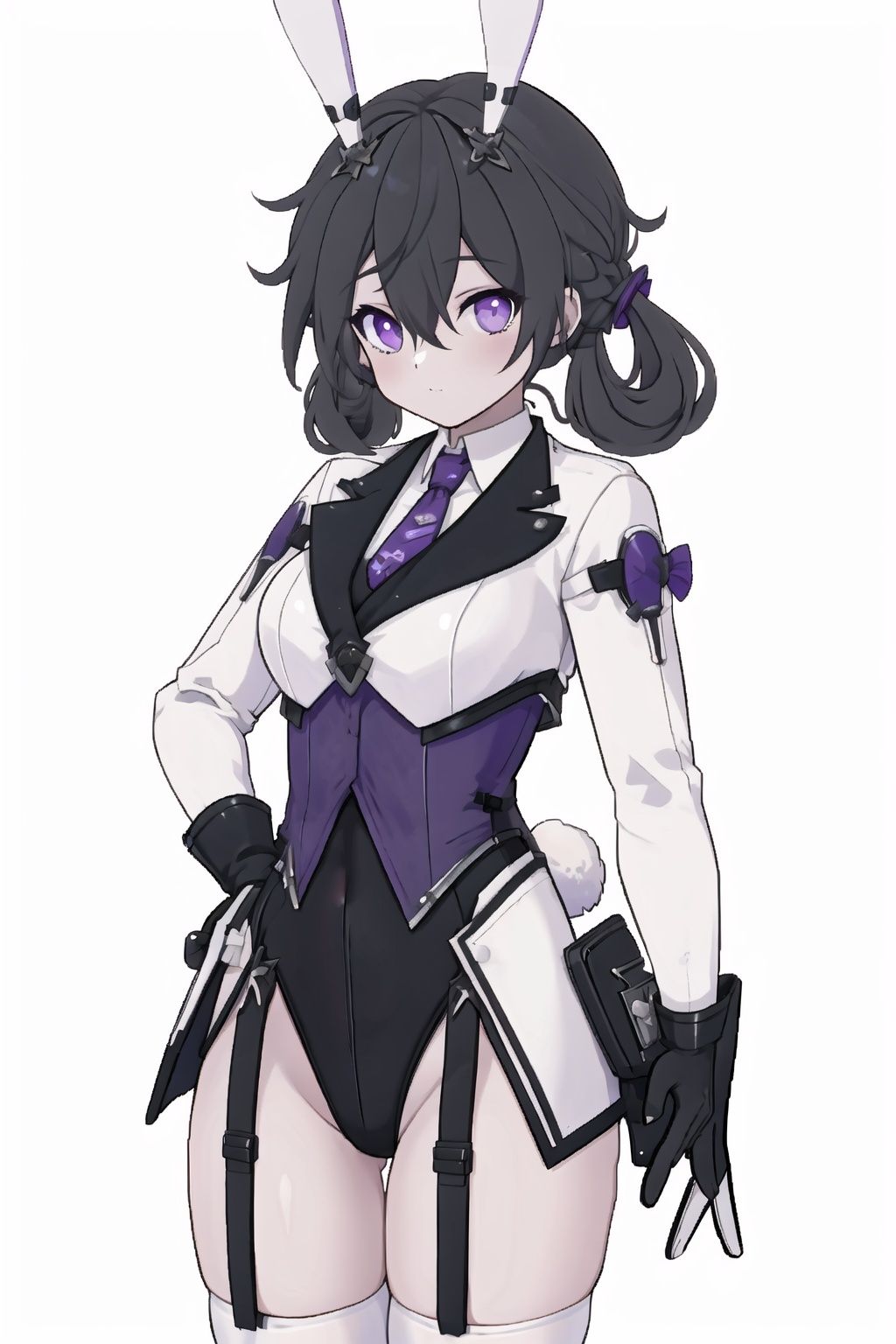 1girl,  solo,  purple eyes on Tensor.Art