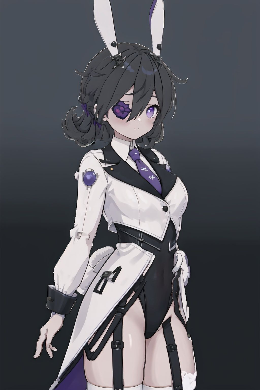 1girl,  solo,  purple eyes on Tensor.Art