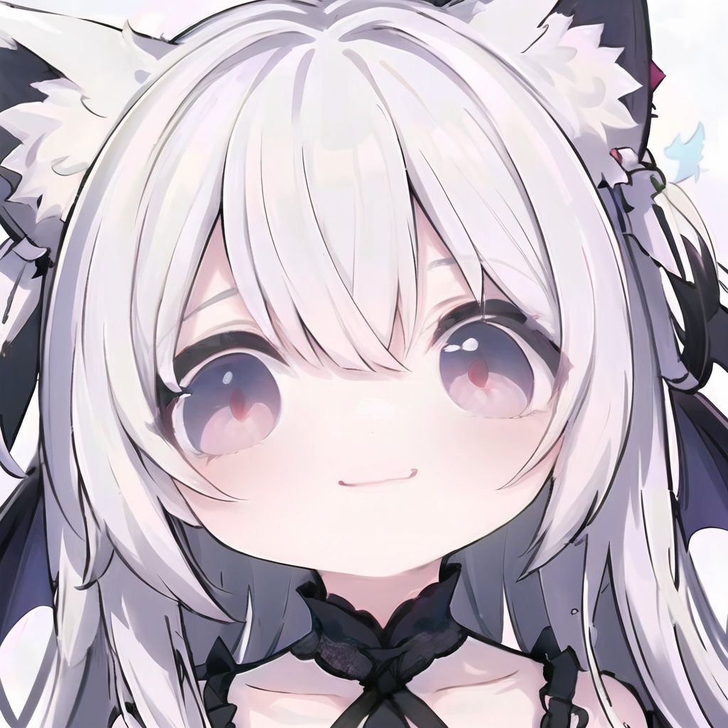 (masterpiece),best quality,highres,incredibly absurdres,stunning art,beautifully painted,highly detailed,finely detailed,ultra detalied,fantasy,colorful,soft lighting,white background,simple background,,bface,meme,solo,1girl,,vampire,wings,(bat_wings),white fox tail,(white fox ears:1.2),(black rose:0.8),long hair,white hair,(finely detailed eyes and detailed face:1.3),deep red eyes,smile,medium breasts,gothic_lolita,frilled dress,(clothes lace-up:1.4),(lace-up clothes from bust to skirt),corset,black skirt,off shoulder