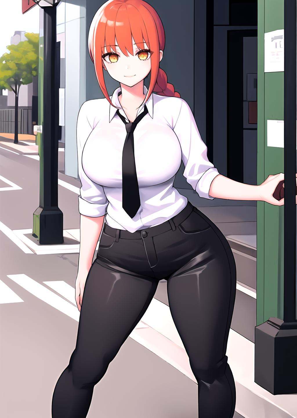 1girl,  makima \(chainsaw man\),  standing on Tensor.Art