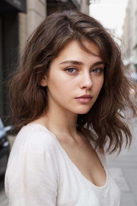 a photo of a 30 yo woman with unstyled hair on Tensor.Art