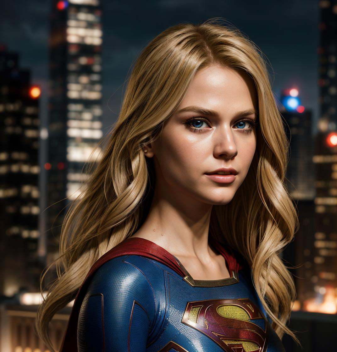 Supergirl ,  hero,  hair long blonde on Tensor.Art