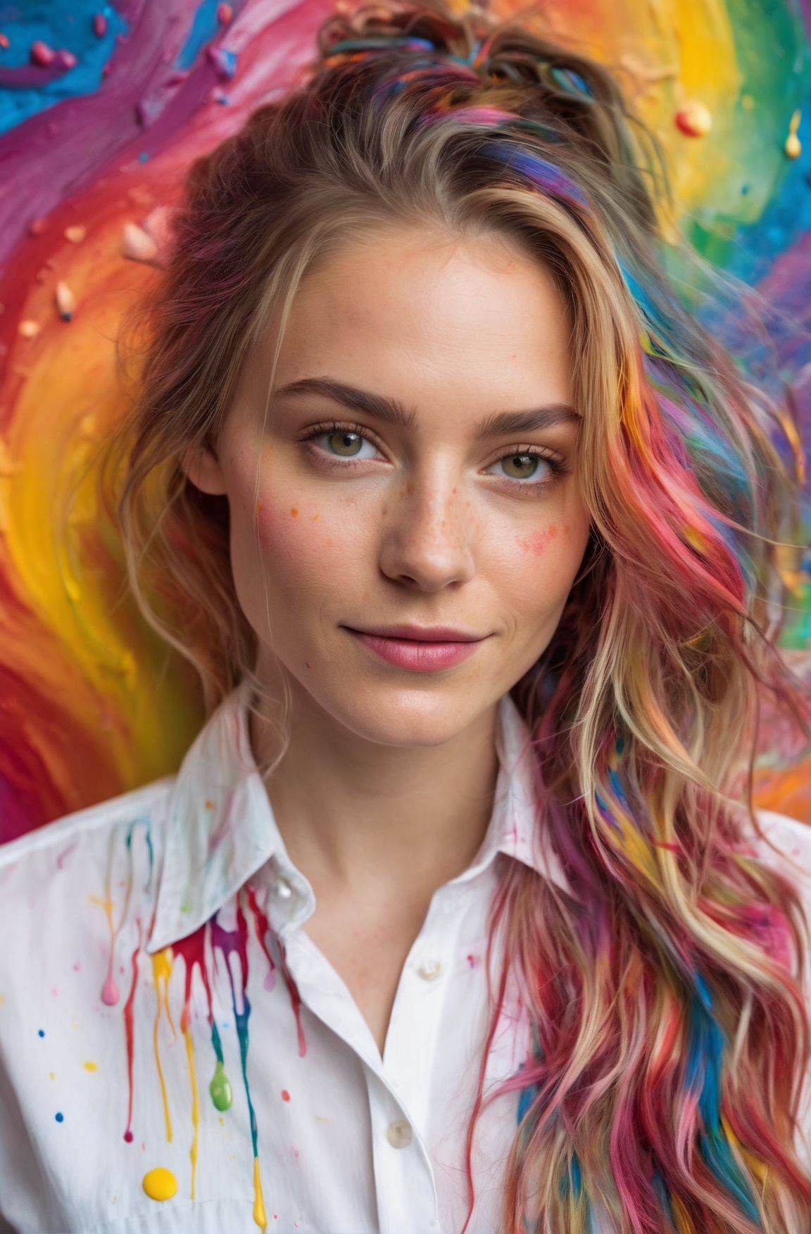 a pale woman,  photo,  photorealistic on Tensor.Art