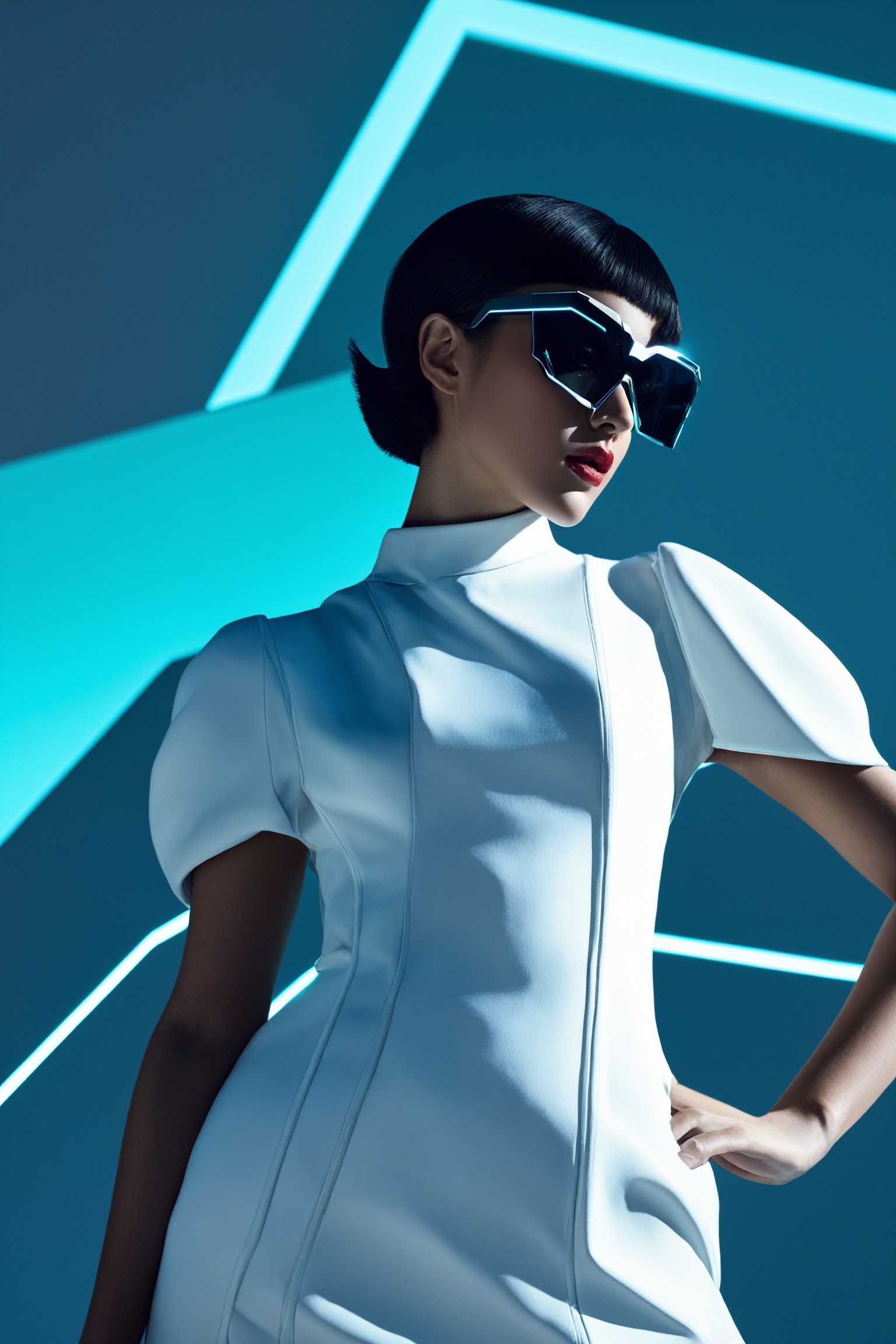 1girl,  Textured garments,  poised poise on Tensor.Art