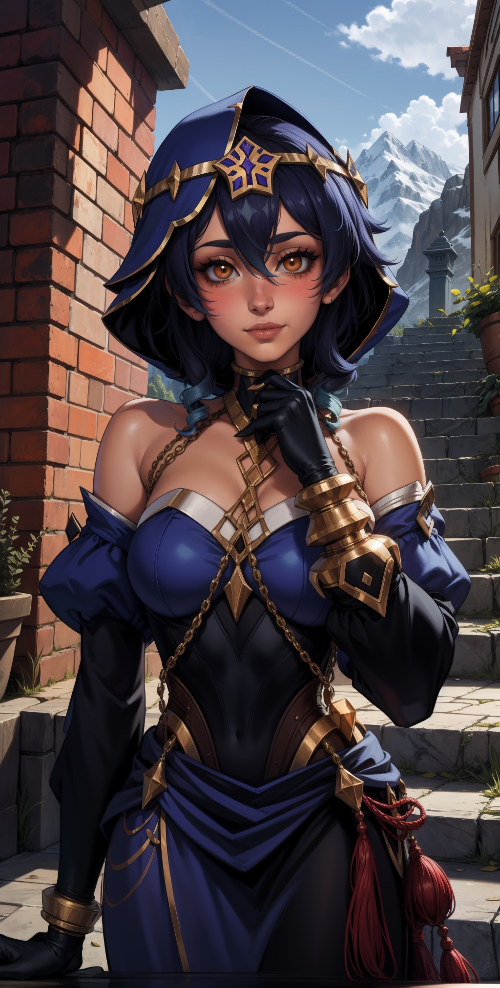 layladef,  upper body,  smile on Tensor.Art