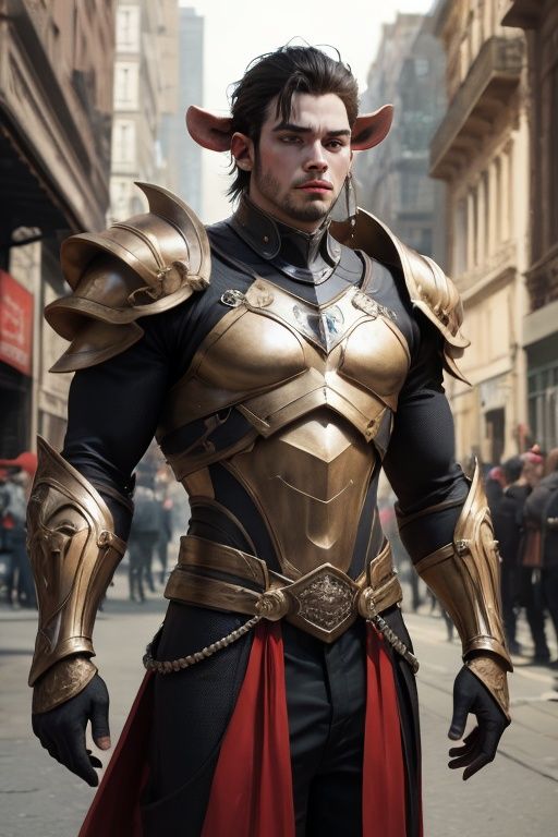 absurdres,1boy,solo,*****,incredibly absurdres,reality,full_shot,<lora:cattle:0.4>,cattle,armor,