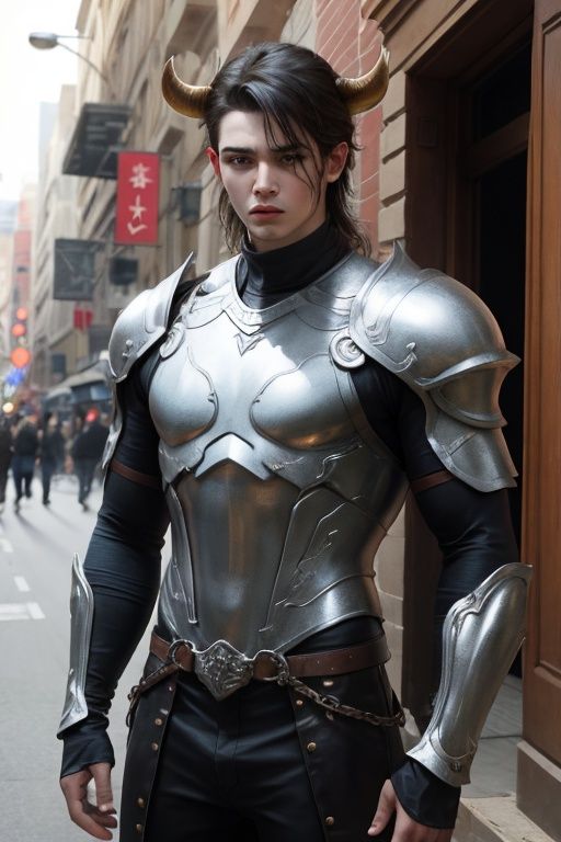 absurdres,1boy,solo,*****,incredibly absurdres,reality,full_shot,<lora:cattle:0.4>,cattle,armor,