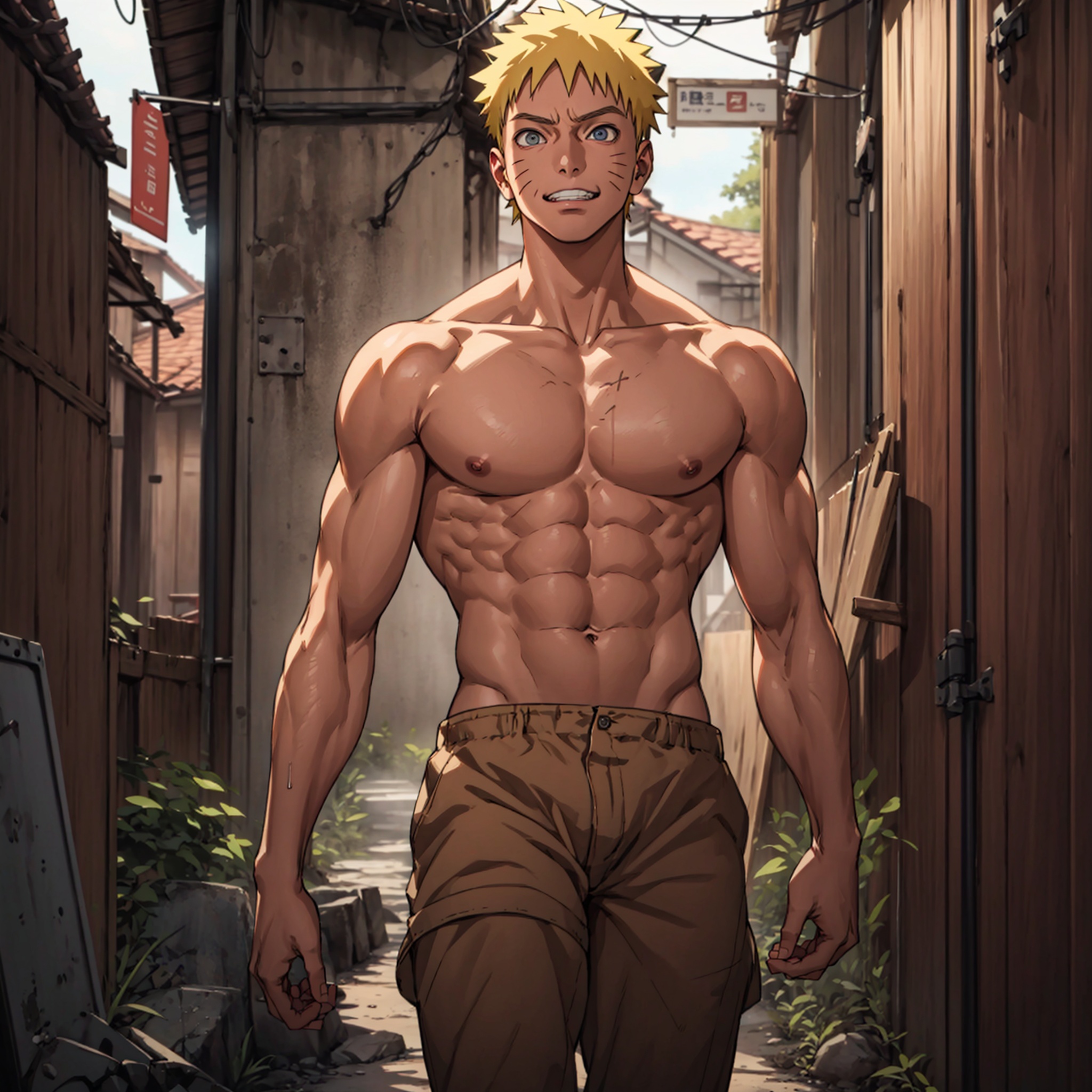 Uzumaki Naruto,  Ángulo de película,  （Chico encantador by Yeicob55 on Tensor.Art