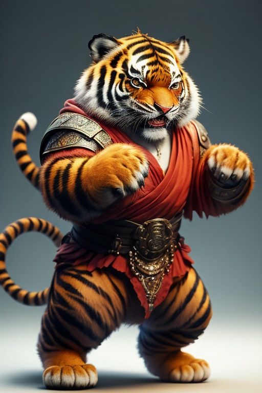 absurdres,1boy,solo,*****,incredibly absurdres,reality,full_shot,<lora:tiger:1>,tiger,armor,