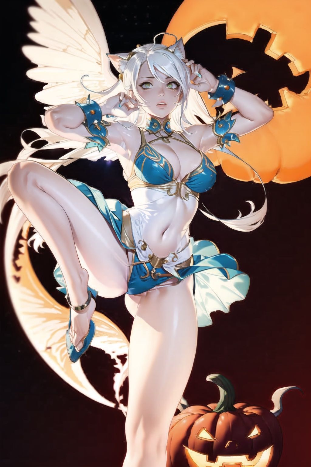 {masterpiece},  white hair,  yellow eyes on Tensor.Art