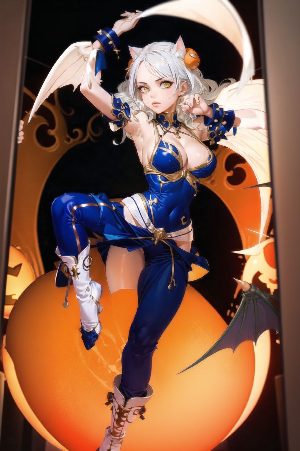 {masterpiece},  white hair,  yellow eyes on Tensor.Art
