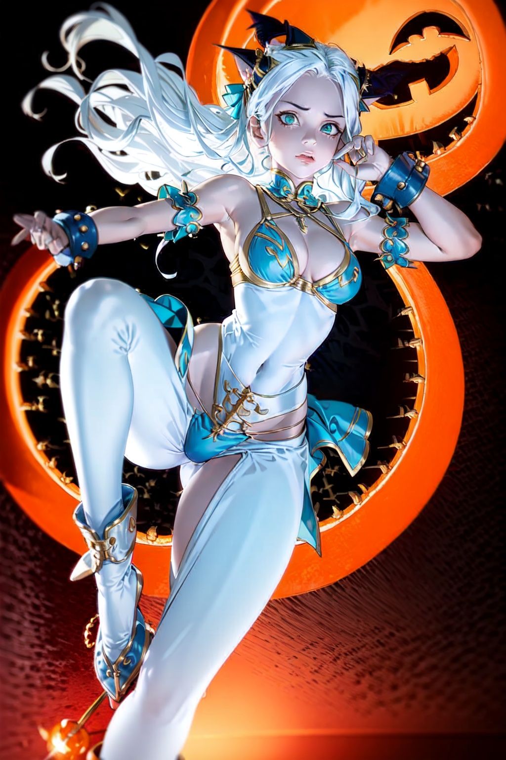 {masterpiece},  white hair,  yellow eyes on Tensor.Art