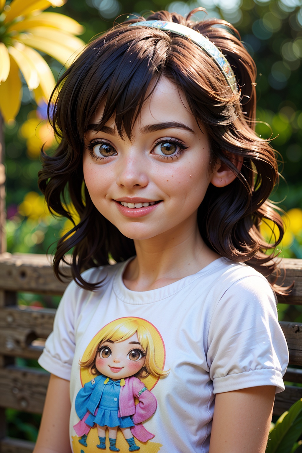 Meet Lily,  a cheerful little girl with a vibrant personality and a unique twist – her hair shimmers in all the colors of...