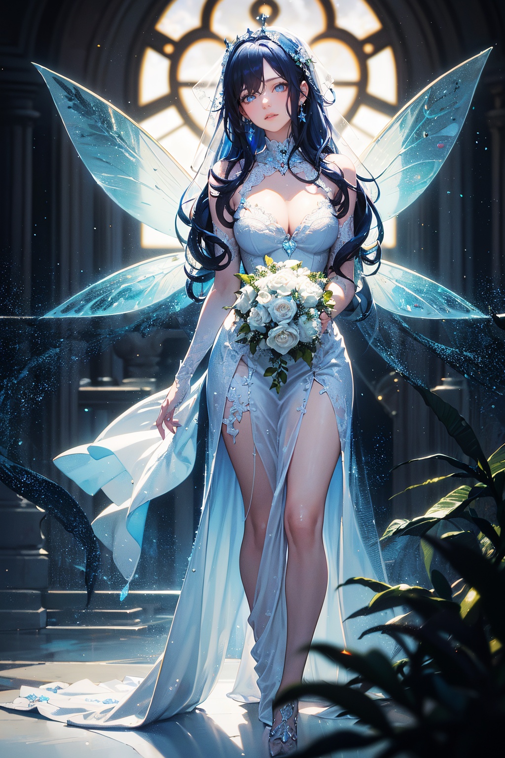 (((Fairy))),  Story,  bride posing under a fairy tale on Tensor.Art