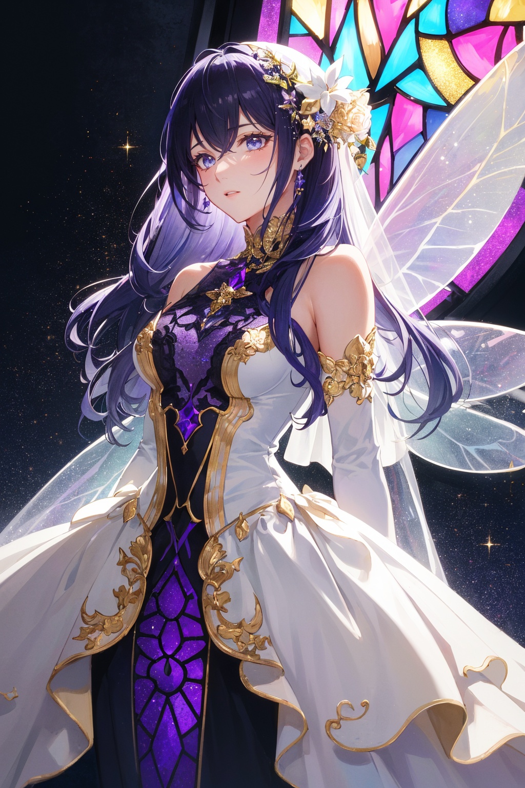 ((Fairy)),  Story,  bride posing under a (fairy tale) on Tensor.Art