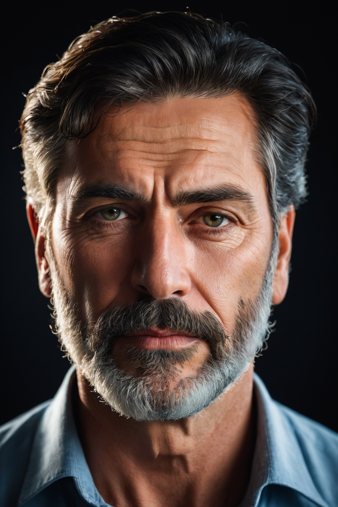 man,  detailed face,  close up on Tensor.Art
