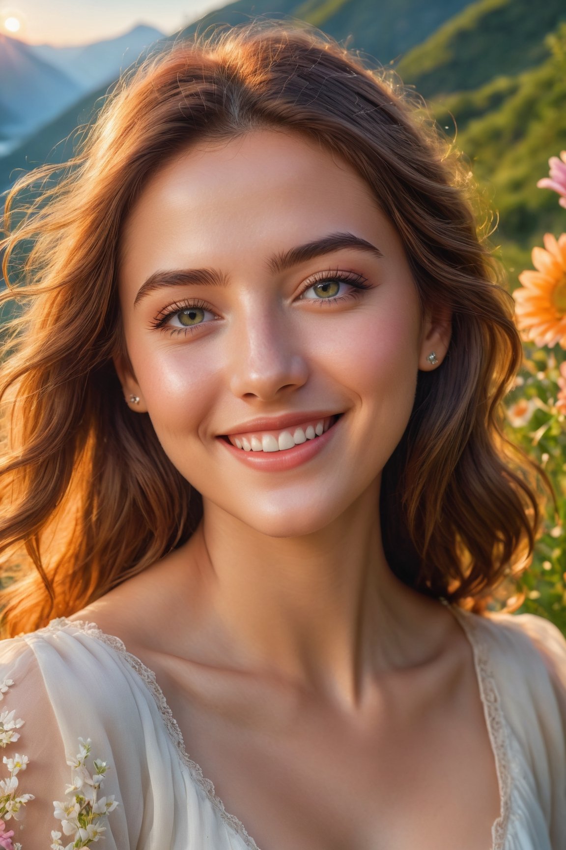 photorealistic,  ultra-detailed,  vibrant photography of a woman in nature on Tensor.Art