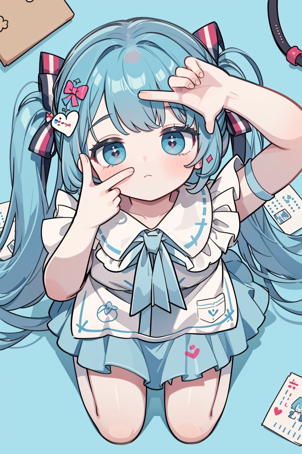 1girl,  solo,  miku on Tensor.Art