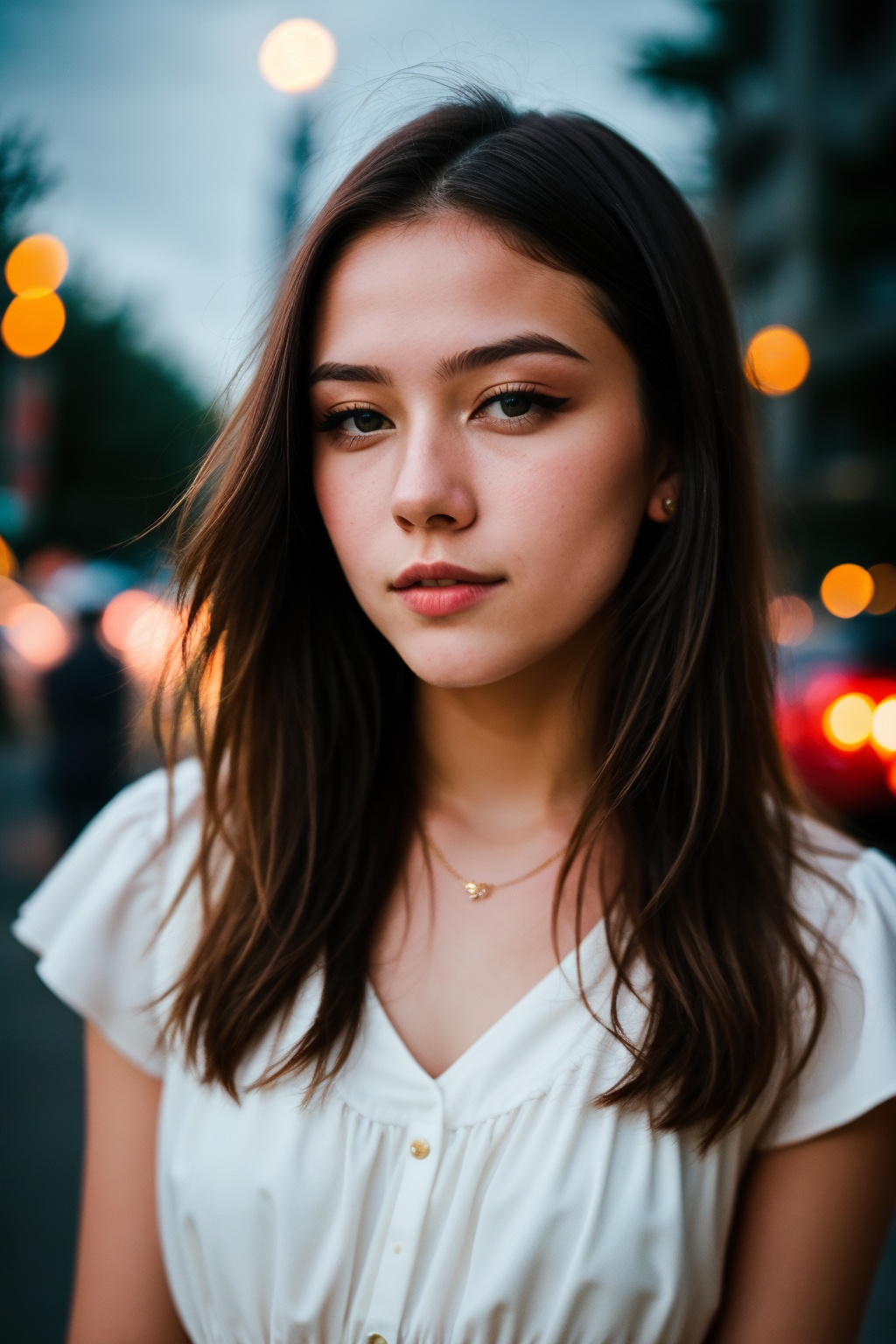 instagram photo,  closeup face photo of 18 y.o swedish woman in dress,  beautiful face on Tensor.Art