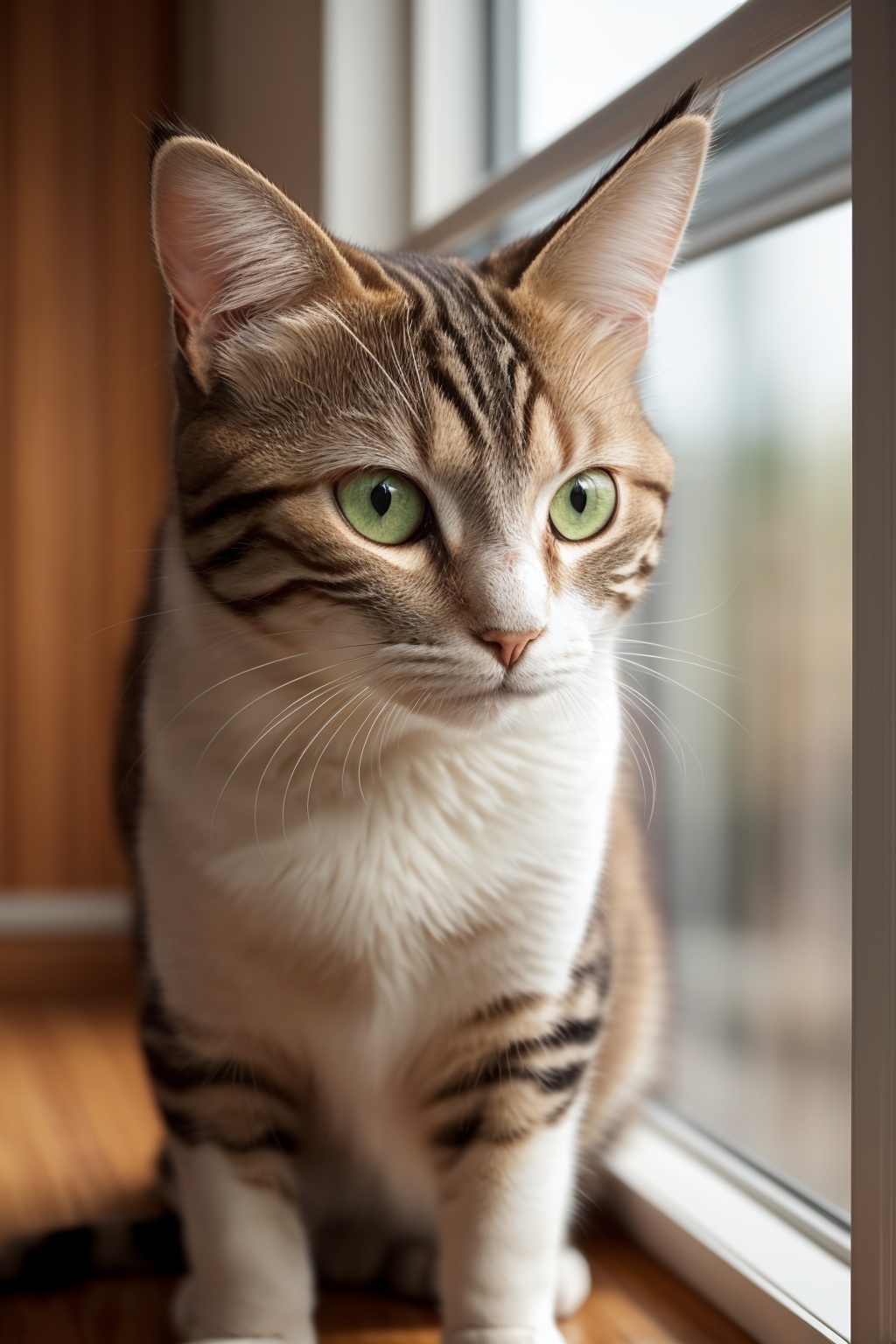 The prompt for generating a high-quality image of a cat could be as follows: "cat,  beautiful eyes,  fluffy fur on Tensor.Art