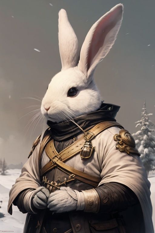 absurdres,1boy,solo,*****,incredibly absurdres,reality,upper_body,<lora:rabbit:0.8>,rabbit,in winter,