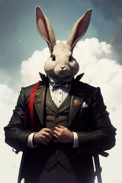 absurdres,1boy,solo,*****,incredibly absurdres,reality,upper_body,<lora:rabbit:0.8>,rabbit,in winter,