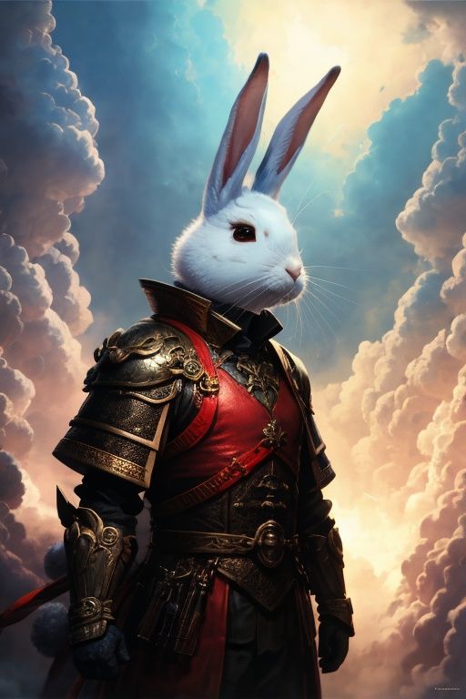 absurdres,1boy,solo,*****,incredibly absurdres,reality,upper_body,<lora:rabbit:0.8>,rabbit,armor,