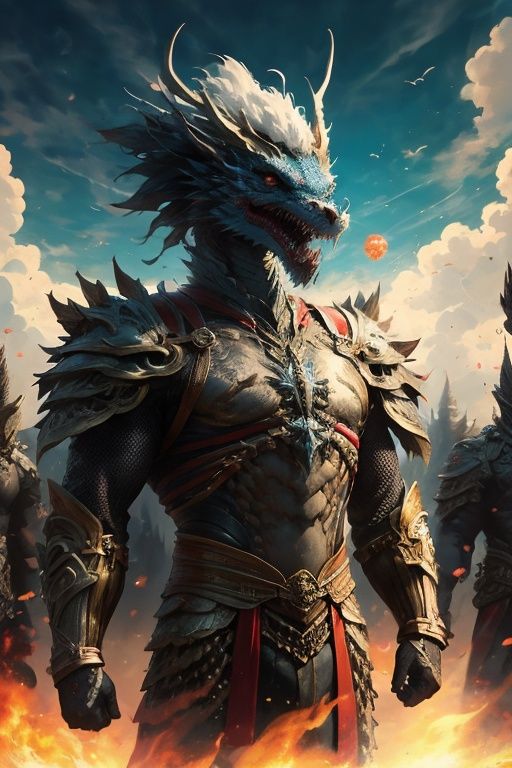 absurdres,1boy,solo,*****,incredibly absurdres,reality,upper_body,<lora:Loong:0.8>,Loong,armor,the sun is shining brightly,