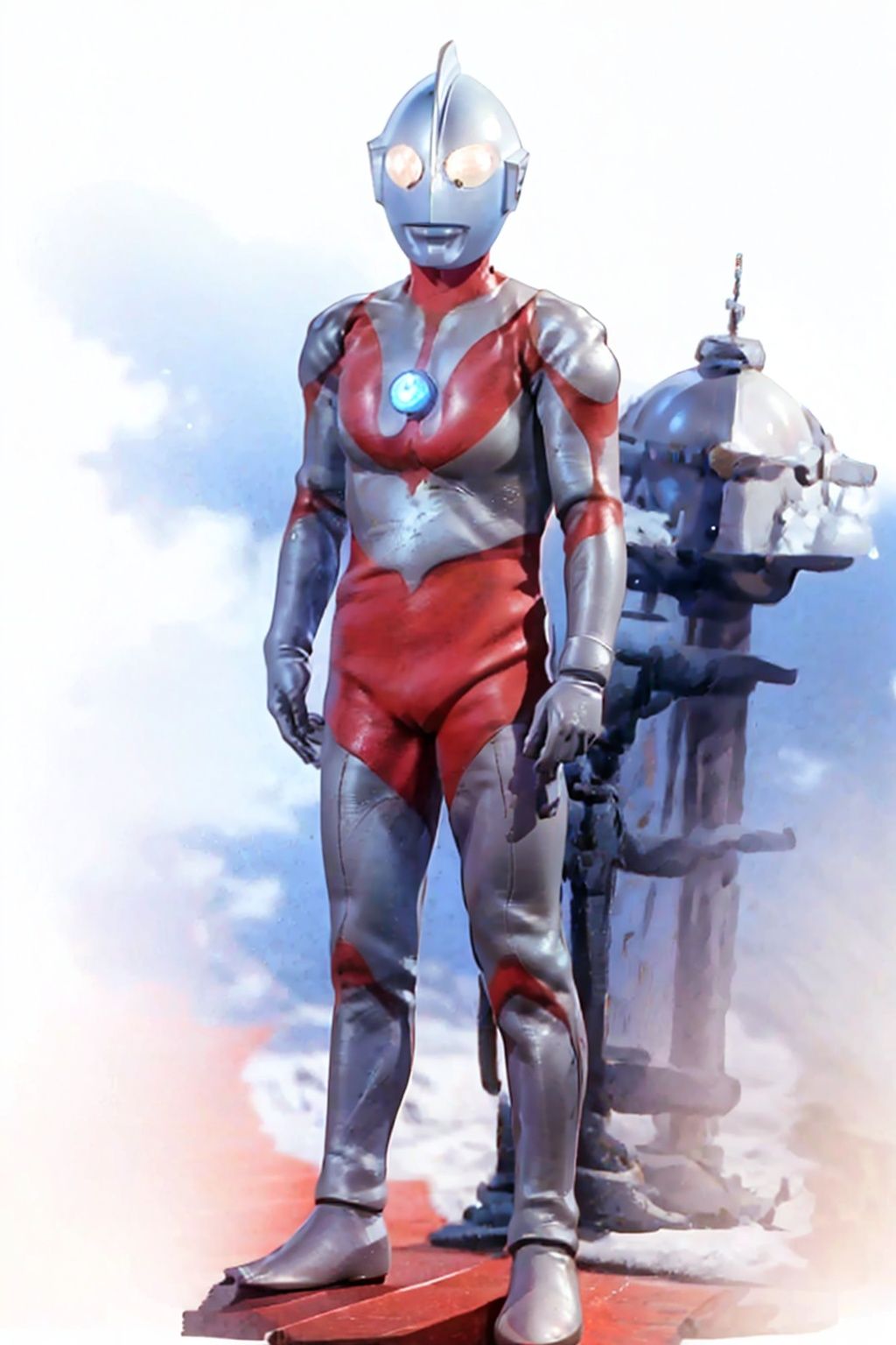 (masterpiece:1.3), (the best quality:1.2), (super fine illustrations:1.2), (Masterpiece), high quality, high detail,((white background:1.2)), looking at viewer, (SOLO:1.4),outline,,simple background,white bodysuit,white gloves,legwear,gloves,boots,logo,cover,mask,plugsuit,gem,bodysuit,red pattern on body,white tight-fitting,white footwear,helmet,leather suit,ultraman,latex