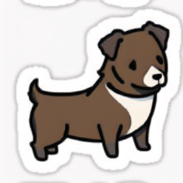 1dog,  rsticker,  white backgound on Tensor.Art