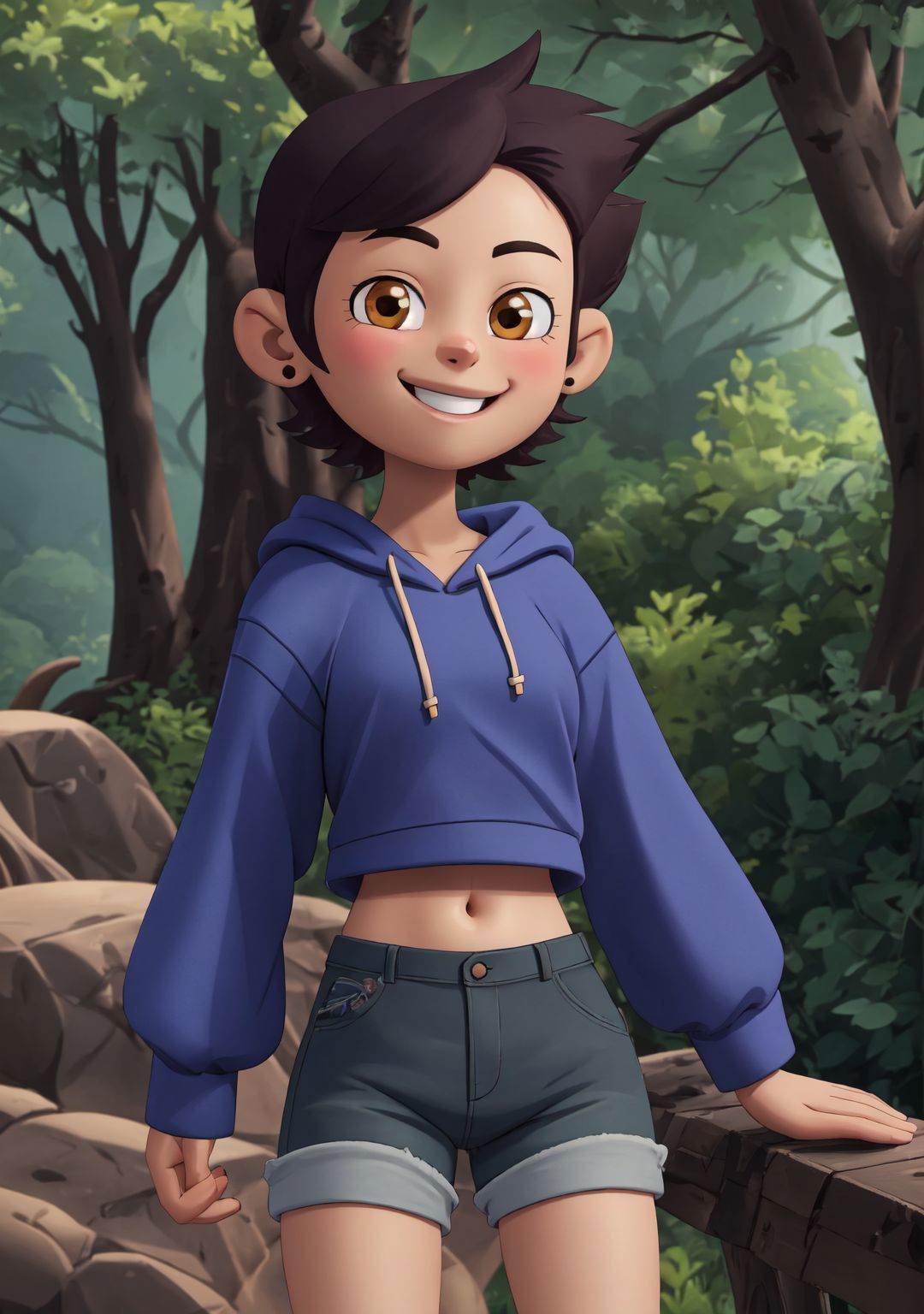 high quality 3d image of ,  close up,  smiling on Tensor.Art
