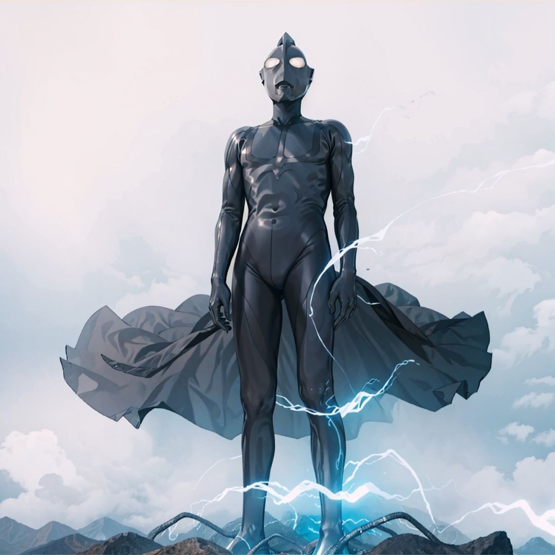 (masterpiece:1.3), (the best quality:1.2), (super fine illustrations:1.2), (Masterpiece), high quality, high detail,((white background:1.2)), looking at viewer, (SOLO:1.4),outline,,simple background,white bodysuit,silver bodysuit,silver gloves,legwear,gloves,boots,logo,cover,mask,plugsuit,bodysuit,grey pattern on body,silver tight-fitting,silver footwear,helmet,leather suit,ultraman,latex,