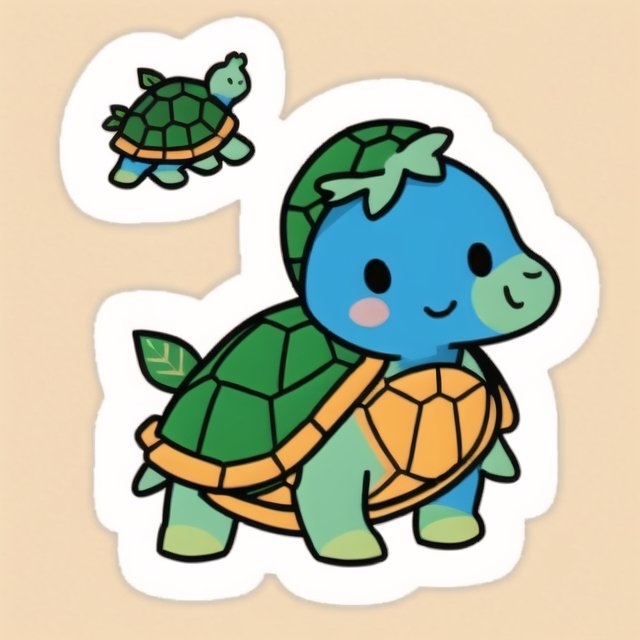 turtle,  rsticker,  full body on Tensor.Art