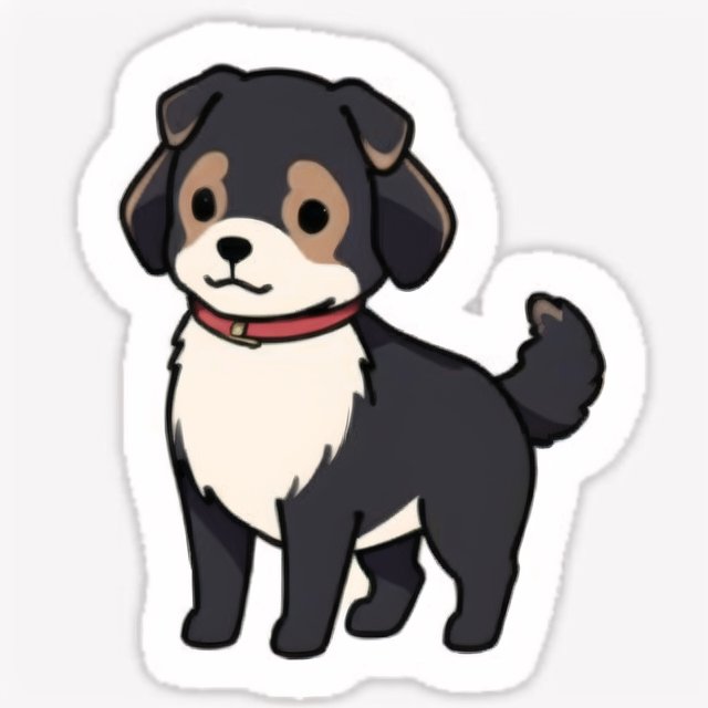 dog,  rsticker,  full body on Tensor.Art