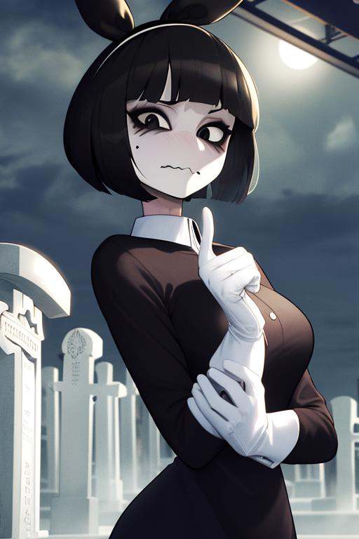 Susie,  short hair,  bags under eyes on Tensor.Art