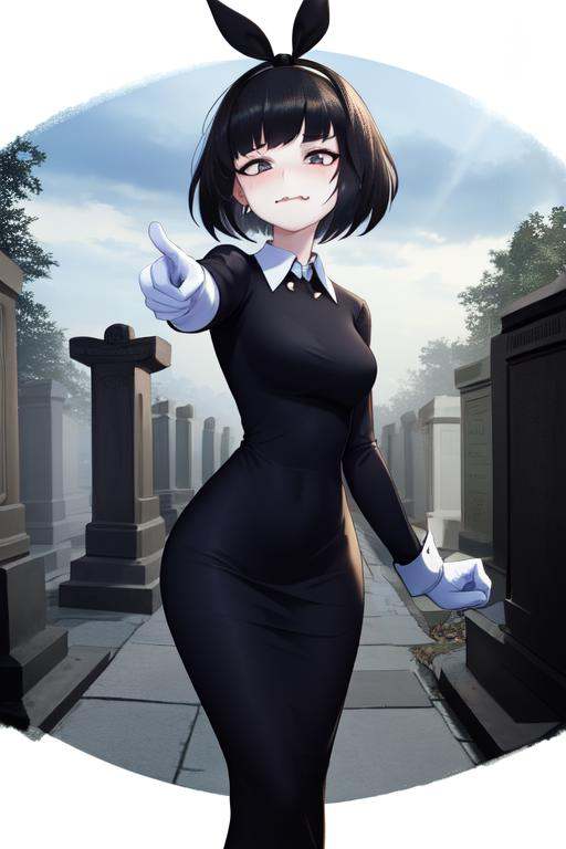 Susie,  short hair,  bags under eyes on Tensor.Art