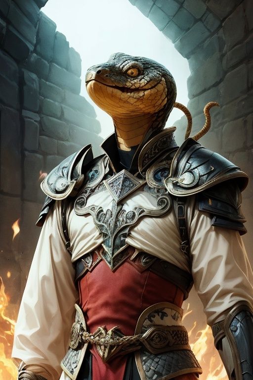 absurdres,1boy,solo,*****,incredibly absurdres,reality,upper_body,<lora:snake:0.8>,snake,armor,