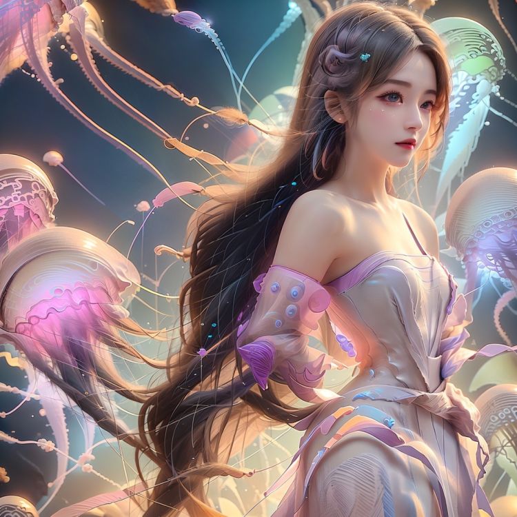 彩衣水母-多姿仙女 by 小苏AIGC on Tensor.Art